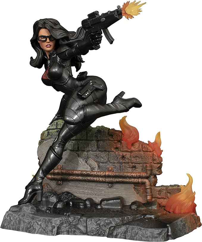 DIAMOND SELECT TOYS G.I. Joe Gallery: Baroness PVC Statue, Black - Figurio