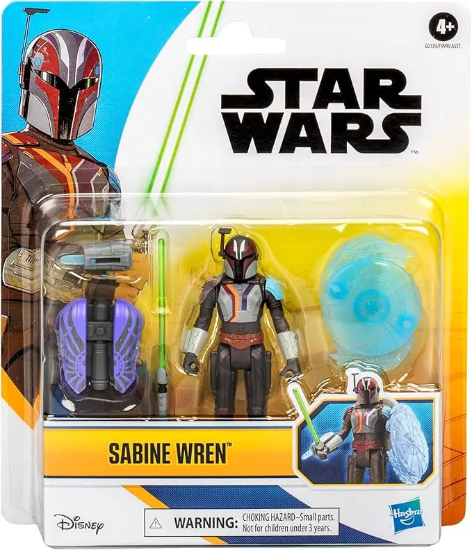 STAR WARS Epic Hero Series Sabine Wren 4-Inch Deluxe Action Figure & 4 Accessories, Toys for 4 Year Old Boys and Girls - Figurio