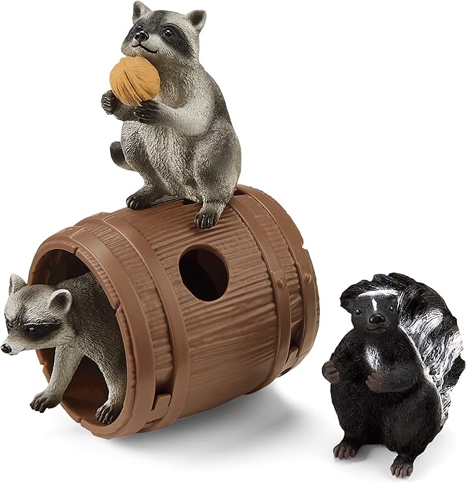 Schleich Wild Life, 5-Piece Playset, Animal Toys for Boys and Girls 3-8 Years Old, Nutty Mischief - Figurio