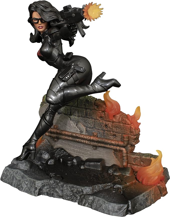 DIAMOND SELECT TOYS G.I. Joe Gallery: Baroness PVC Statue, Black - Figurio