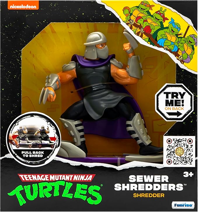 Teenage Mutant Ninja Turtles 5" Sewer Shredders Classic Edition Shredder Ages 3+ Action Figure - Figurio