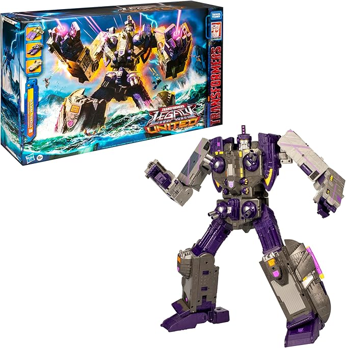 Transformers Legacy United Titan Class Armada Universe Tidal Wave, 19-inch Converting Action Figure, 15+ Years - Figurio