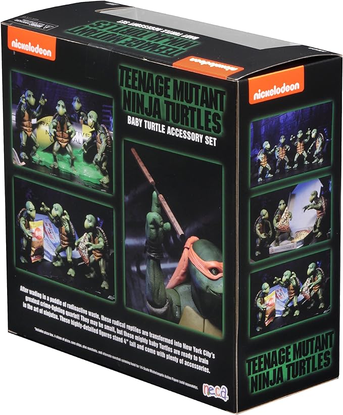 NECA - Teenage Mutant Ninja Turtles (1990 Movie) - 1/4 Scale Action Figures - Baby Turtles Set - Figurio