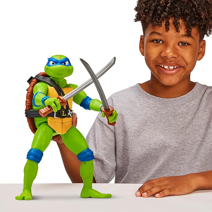 Teenage Mutant Ninja Turtles: Mutant Mayhem 12” Giant Leonardo Figure by Playmates Toys - Figurio