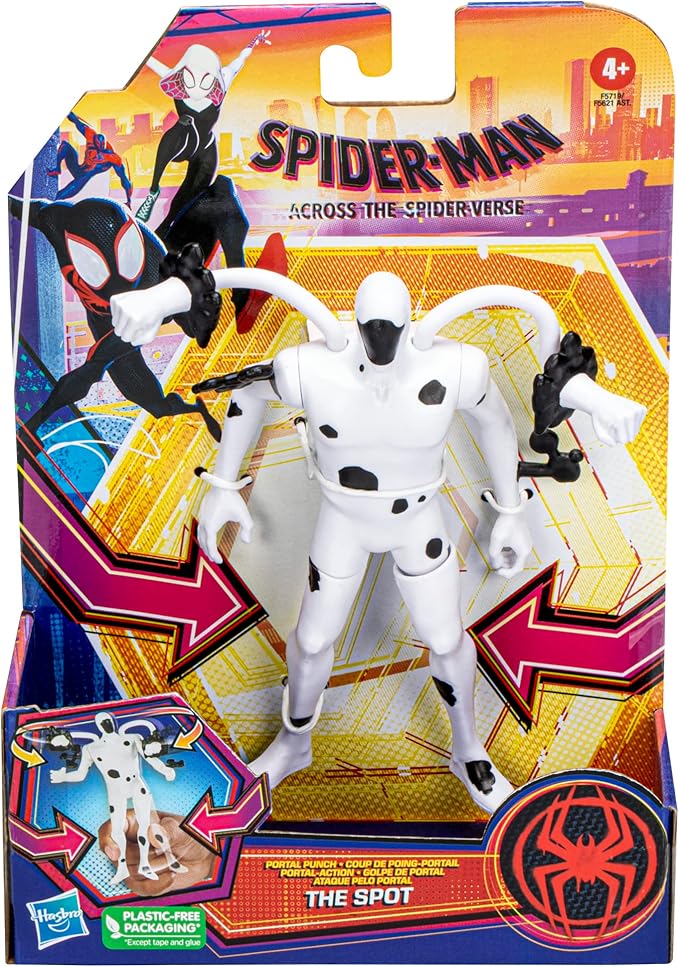 Marvel Spider-Man Across The Spider-Verse Portal Punch The Spot Toy, 6-Inch-Scale Deluxe Action Figure, Marvel Toys for Kids Ages 4 and Up - Figurio