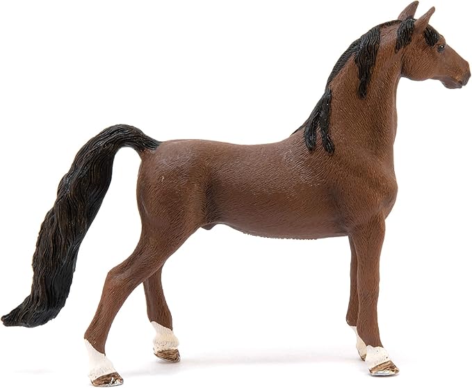 Schleich Horse Club, Horse Toys for Girls and Boys, American Saddlebred Gelding Horse Toy Figurine, Ages 5+ - Figurio