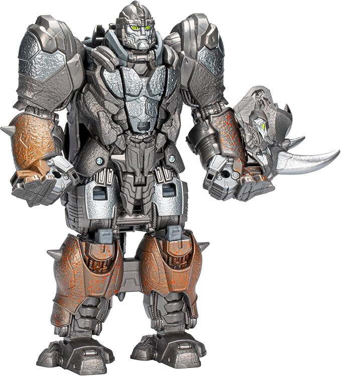 Transformers Toys Rise of The Beasts Movie, Smash Changer Rhinox Converting Action Figure for Ages 6 and up, 9-inch - Figurio