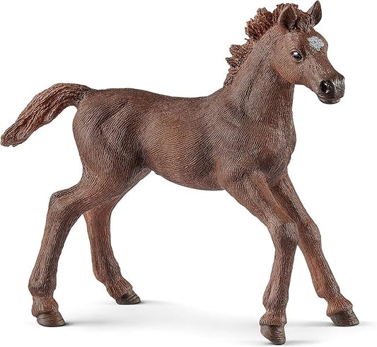 Schleich Horse Club, Animal Figurine, Horse Toys for Girls and Boys 5-12 Years Old, English Thoroughbred Foal, Ages 5+ - Figurio