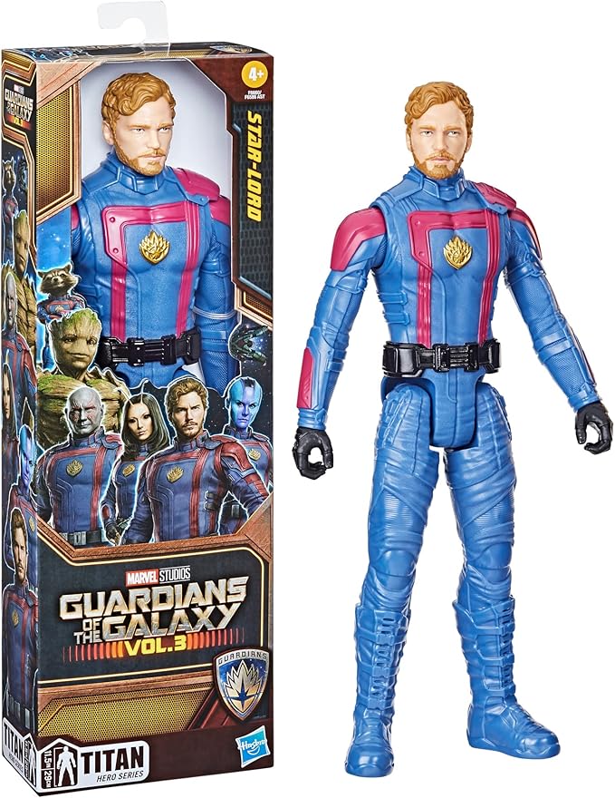 Marvel Guardians of The Galaxy Vol.3 Titan Hero Series Star-Lord Action Figure, 11-Inch Action Figure, Super Hero Toys for Kids, Ages 4 and Up - Figurio