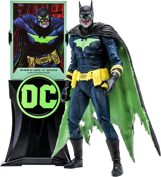 McFarlane Toys - DC Multiverse Batman of Earth -22 Infected Glow in The Dark Edition 7in Action Figure, Gold Label, Amazon Exclusive - Figurio