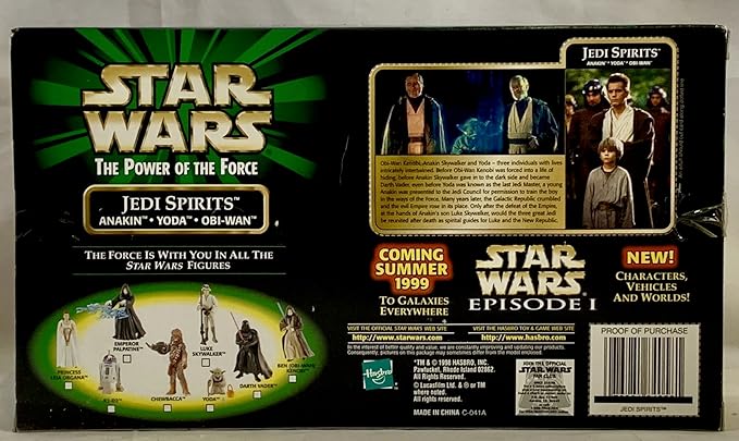 Star Wars Power of the Force Movie Scene: Jedi Spirits-Anakin, Yoda, and Obi-Wan - Figurio