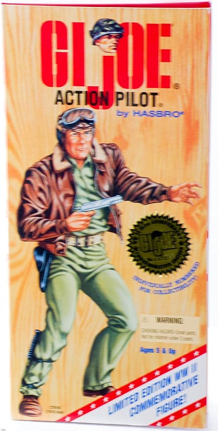 12" GI Joe Action Pilot Action Figure WWII 50th Anniversary Numbered Commemorative Edition (Hasbro 1995) - Figurio