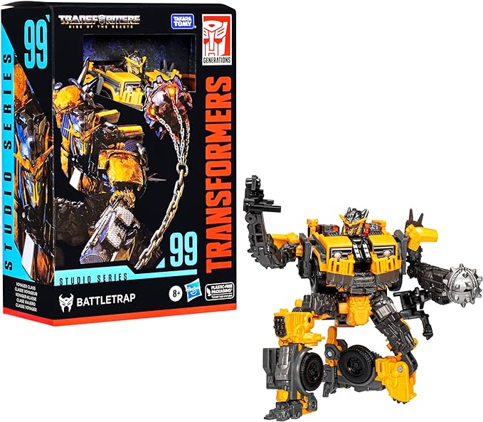 Transformers Studio Series Voyager Class 99 Battletrap Toy, Rise of The Beasts, 6.5-inch, Action Figure for Boys and Girls Ages 8 and Up - Figurio