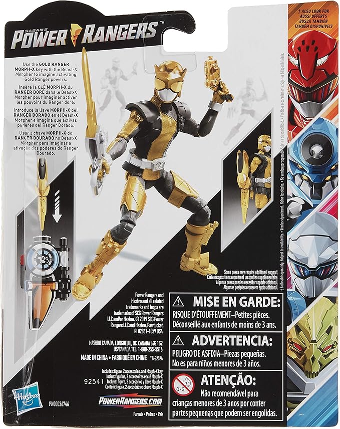 Hasbro Power Rangers Beast Morphers Gold Ranger - Figurio