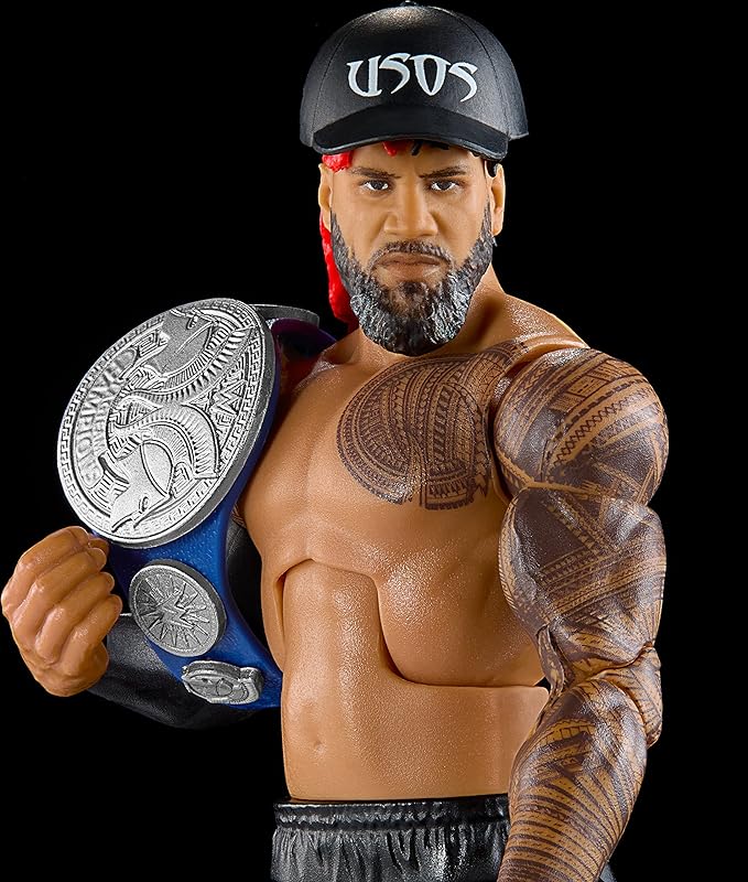 Mattel WWE Jimmy Uso Top Picks Elite Collection Action Figure, Articulation & Life-Like Detail, Interchangeable Accessories, 6-in - Figurio