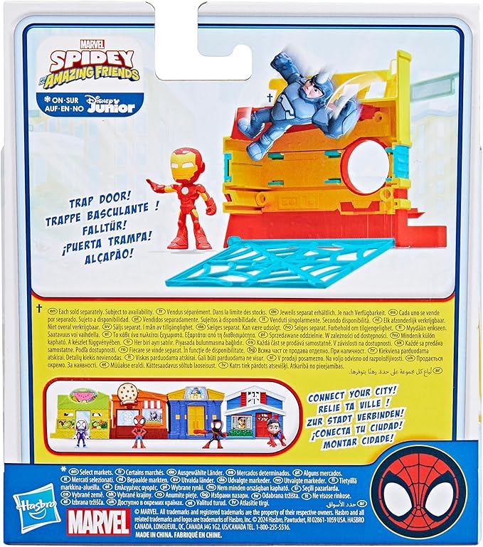 Spidey and his Amazing Friends City Blocks Stark Tower Playset with Action Figure, Marvel Super Hero Toys for Kids 3 and Up - Figurio