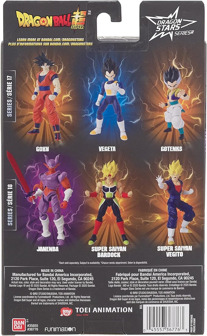 Bandai Dragon Ball Super Dragon Stars Gotenks Action Figure Set, 4 Pieces - Figurio