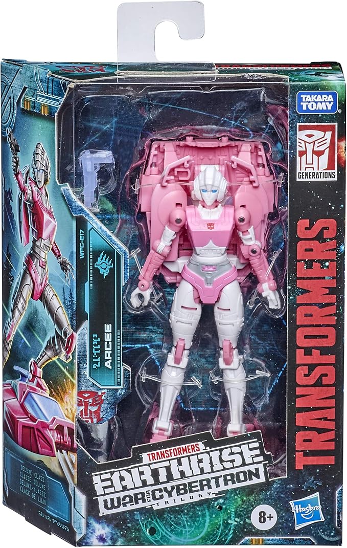 Transformers Toys Generations War for Cybertron: Earthrise Deluxe WFC-E17 Arcee Action Figure - Kids Ages 8 and Up, 5.5-inch - Figurio