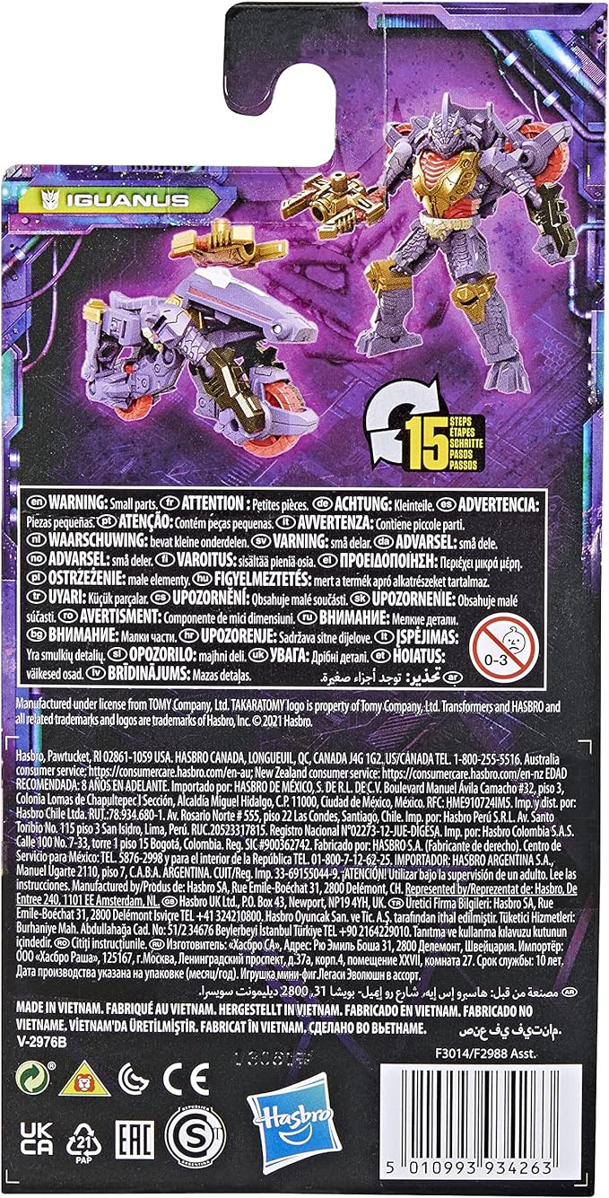 Transformers Toys Generations Legacy Core Iguanus Action Figure - Kids Ages 8 and Up, 3.5-inch - Figurio