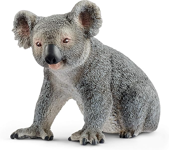 Schleich Wild Life, Animal Figurine, Animal Toys for Boys and Girls 3-8 Years Old, Koala Bear 2 inches - Figurio