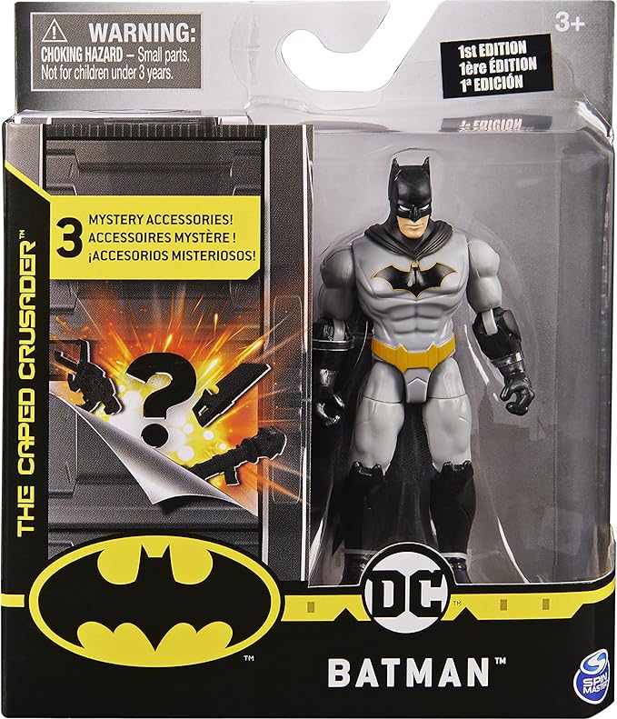 Batman, 10-cm Rebirth Action Figure with 3 Mystery Accessories, Mission 1 - Figurio