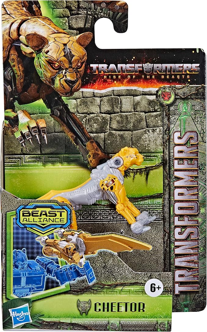 Transformers Toys Rise of The Beasts Movie, Beast Alliance, Beast Battle Masters Cheetor Action Figure - Ages 6 and Up, 3-inch - Figurio