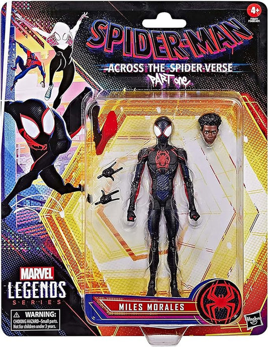 Marvel Legends Series Spider-Man: Across The Spider-Verse Miles Morales 6-inch Action Figure Toy, 3 Accessories - Figurio