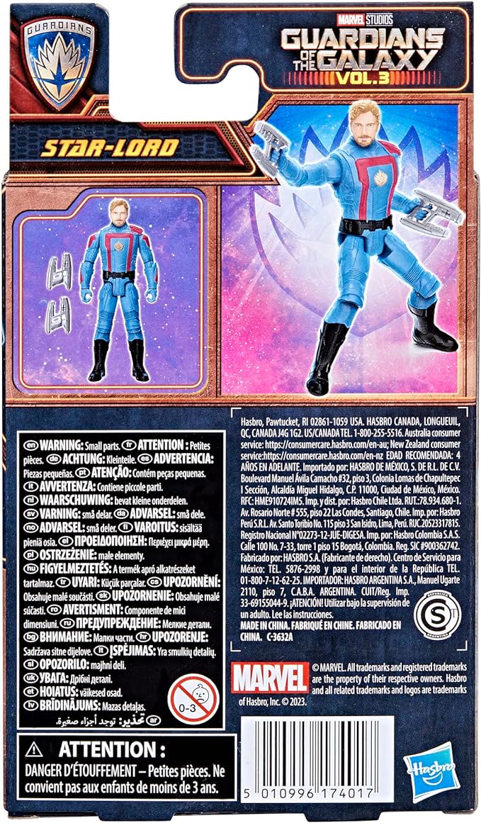 Marvel Epic Hero Series Guardians of The Galaxy Vol.3 Star-Lord Action Figure, Toys for Kids Ages 4 and Up - Figurio