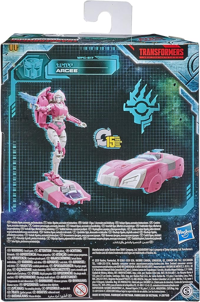 Transformers Toys Generations War for Cybertron: Earthrise Deluxe WFC-E17 Arcee Action Figure - Kids Ages 8 and Up, 5.5-inch - Figurio