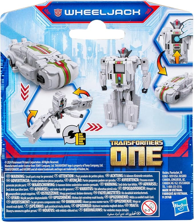 Transformers One Cog Changer Wheeljack 4-Inch Robot Action Figure, Interactive Toys for Boys and Girls Ages 6 and Up - Figurio