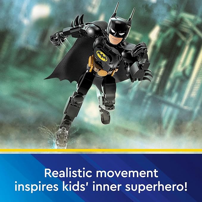 LEGO DC Batman Construction Figure 76259 Buildable DC Action Figure, Fully Jointed DC Toy for Play and Display with Cape and Authentic Details from the Batman Returns Movie, Batman Toy for 8 Year Olds - Figurio