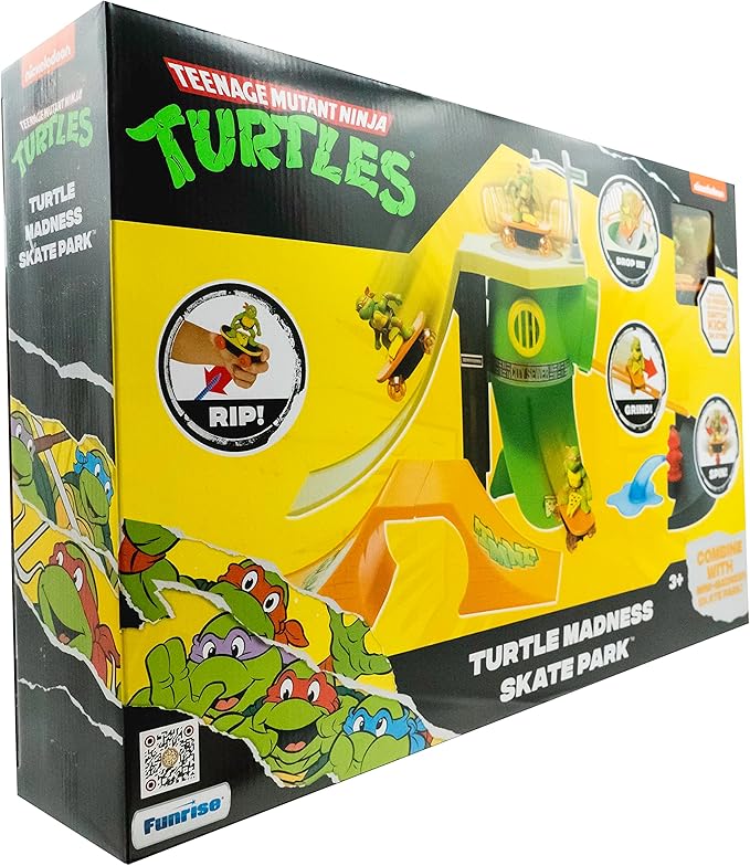 Teenage Mutant Ninja Turtles, Turtle Madness Skate Park, Classic Edition, Ages 3 and up - Figurio