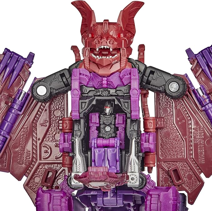 Transformers 2021 Modern Figure in Retro Packaging Decepticon Headmaster Mindwipe with Vorath - Figurio