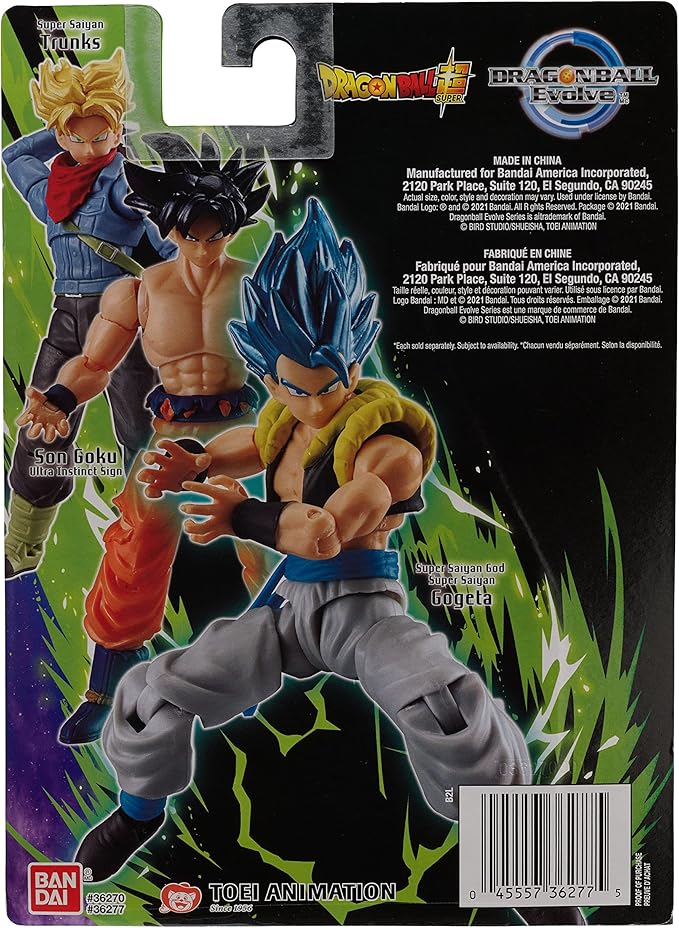 Bandai America - Dragon Ball Evolve 5 Action Figure Super Saiyan Blue Gogeta - Figurio