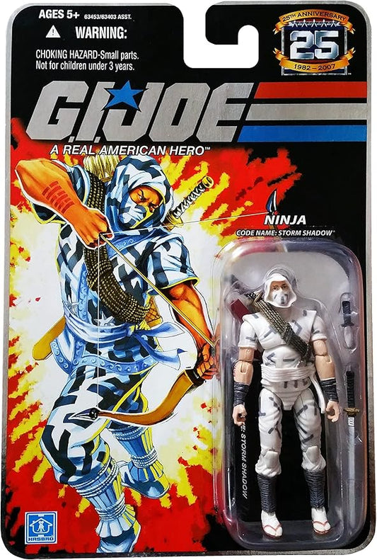 G.I. Joe 25th Anniversary: Storm Shadow (Cobra Ninja) 3.75 Inch Action Figure - Figurio