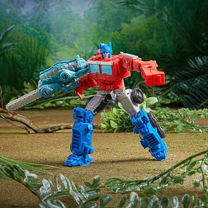 Transformers: Rise of The Beasts Movie Beast Alliance Beast Weaponizers 2-Pack Optimus Prime & Chainclaw Toys, Age 6 and Up, 5-inch - Figurio