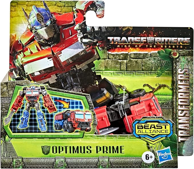 Transformers Toys Rise of The Beasts Movie Beast Alliance Battle Changers Optimus Prime Action Figure, Ages 6 and Up, 4.5 inch - Figurio