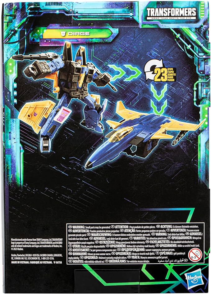 Transformers Toys Legacy Evolution Voyager Dirge Toy, 7-inch, Action Figure for Boys and Girls Ages 8 and Up - Figurio