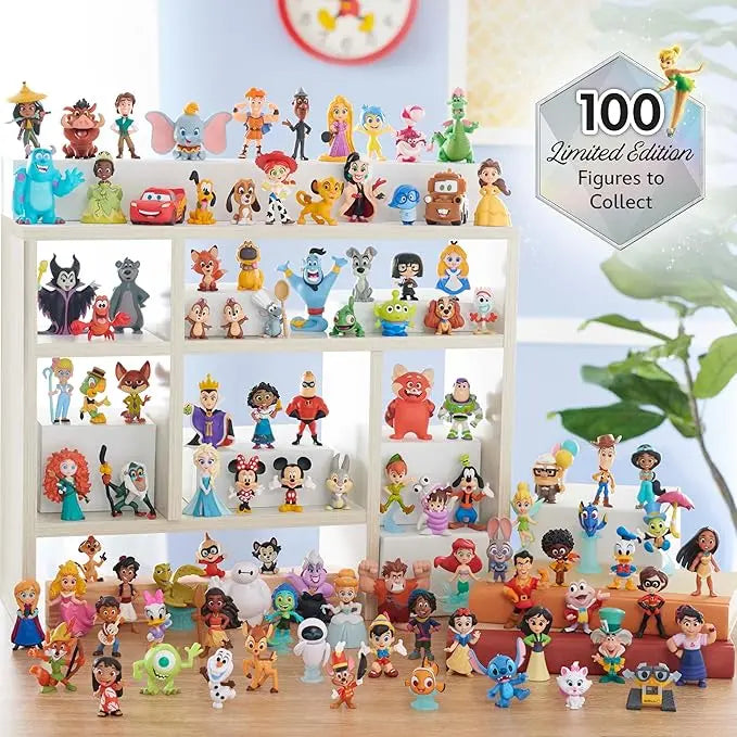 Disney100 Years of Spirited Adventures, Limited Edition 9-piece Figure Set, Kids Toys for Ages 3 Up by Just Play - Figurio