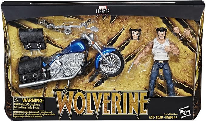 Marvel Legends Series 6-inch Wolverine and Motorcycle - Figurio