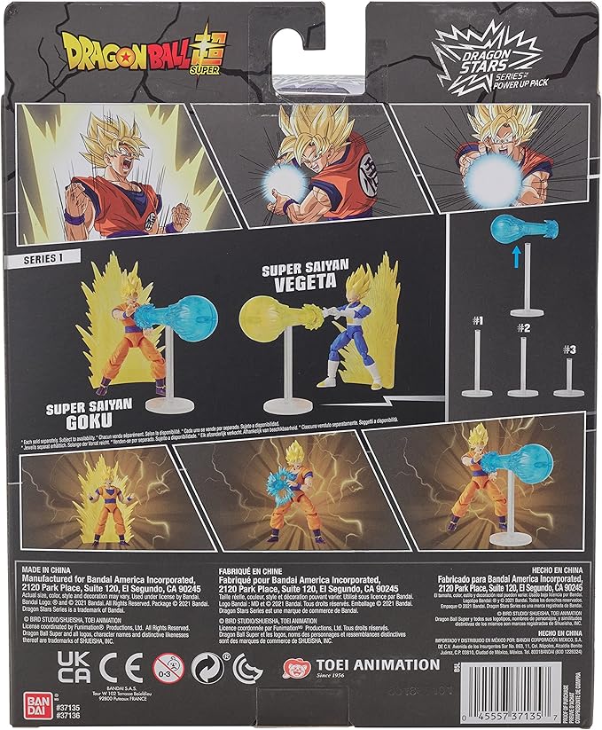 Bandai America - Dragon Ball Super Dragon Stars Power Up Pack Super Saiyan Goku, 6 inches - Figurio