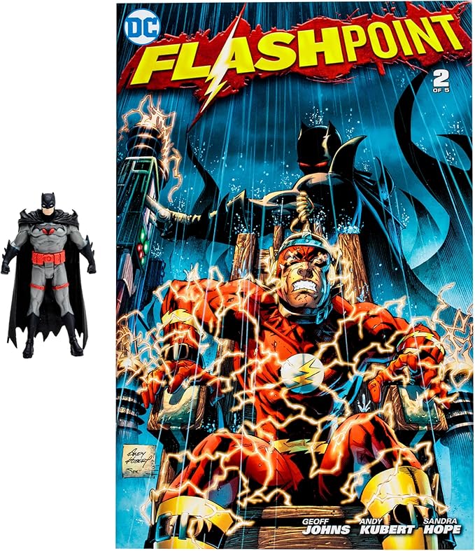 McFarlane Toys - DC Direct - 3IN Figure with Comic WV2 - Batman (Flashpoint) - Figurio