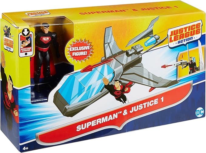 DC Comics Justice League Action Superman & Justice 1 Vehicle, 4.5 - Figurio