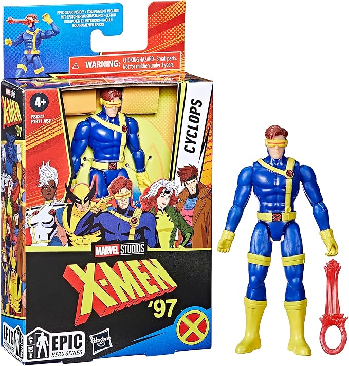 Marvel Epic Hero Series Cyclops Action Figure, 4-Inch X-Men Action Figures, Ages 4 and Up - Figurio