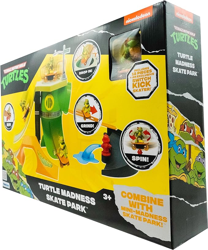 Teenage Mutant Ninja Turtles, Turtle Madness Skate Park, Classic Edition, Ages 3 and up - Figurio