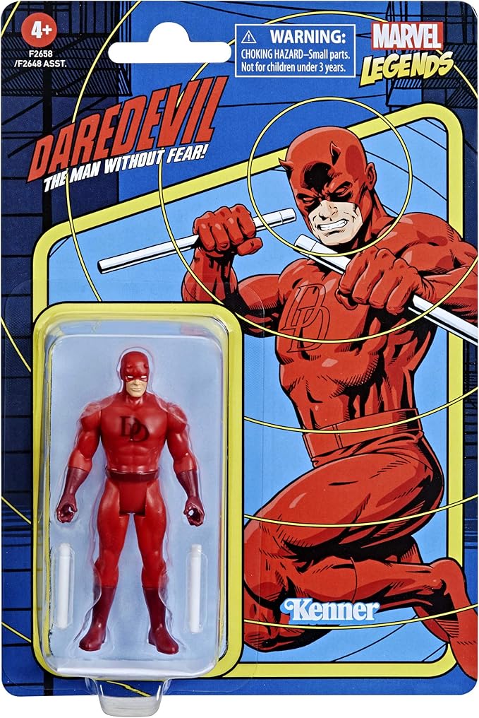 Marvel Hasbro Legends 3.75-inch Scale Retro 375 Collection Daredevil Action Figure Toy - Figurio