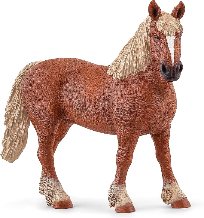 Schleich Farm World Horse Toy for Girls and Boys Ages 3+, Belgian Draft Horse, 4.6 inch - Figurio