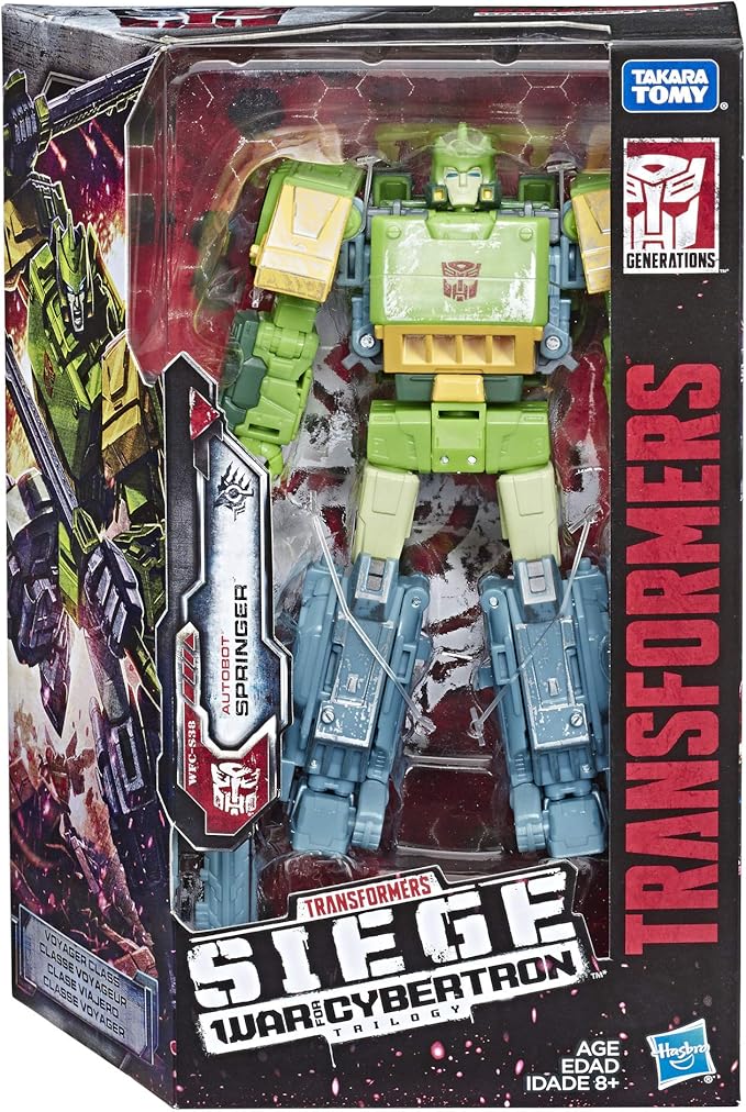 Transformers Toys Generations War for Cybertron Voyager Wfc-S38 Autobot Springer Action Figure - Siege Chapter - Adults & Kids Ages 8 & Up, 7" - Figurio