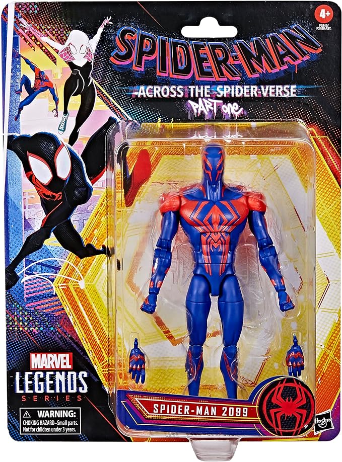 Marvel Legends Series Spider-Man: Across The Spider-Verse Spider-Man 2099 6-inch Action Figure Toy, 2 Accessories - Figurio