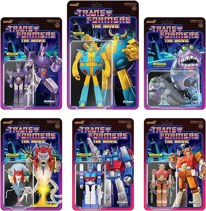 Super7 Transformers Cyclonus - 4" Transformers Action Figure with Accessory Classic Cartoon Collectibles and Retro Toys - Figurio